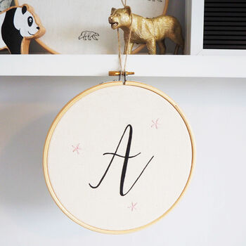 Personalised Embroidery Hoop With Name Or Initial, 3 of 3