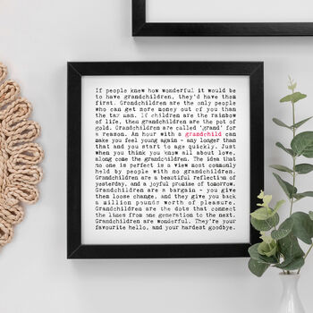 Grandchild Quotes Gift Print, 2 of 9