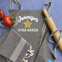 Personalised Cotton Kitchen Apron And Tea Towels, thumbnail 6 of 12