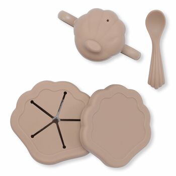 Silicone Clam Dinner Set Blush, 2 of 5