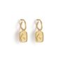 Aeris Creole 18k Gold Plate Hoop Earrings, thumbnail 1 of 3