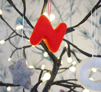 Letter And Star Christmas Tree Decoration, 9 of 12