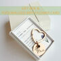 Personalised Birth Flower Birthstone Keyring Gift In A Box, thumbnail 2 of 12