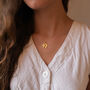 Chunky 18 K Gold Globe Earth Necklace, thumbnail 6 of 10