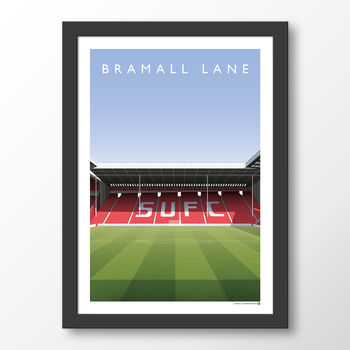Sheffield United Bramall Lane From Centre Circle Poster, 7 of 7