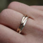 Russian Wedding Band In Recycled Gold, thumbnail 3 of 5