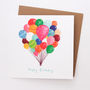 A Balloon 'Happy Birthday' Card, thumbnail 1 of 3