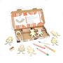 Personalised Wooden 'Paper Doll' Garland Craft Kit, thumbnail 4 of 12