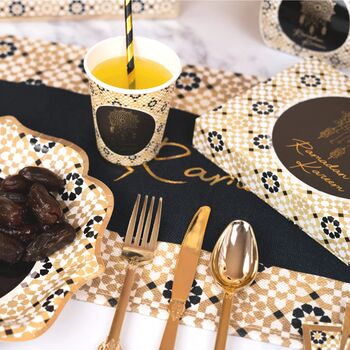 Ramadan Table Runner Gold Geo, 2 of 9