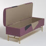 Bespoke Fabric Covered Storage Bench, thumbnail 6 of 12