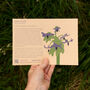 Botanical Greetings Card With Borage Seeds, thumbnail 3 of 7