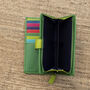 Green And Multicolour Womans Leather Purse Wallet Rfid, thumbnail 11 of 12