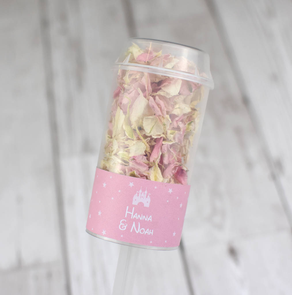 Fairytale Personalised Wedding Confetti Pops, 1 of 7