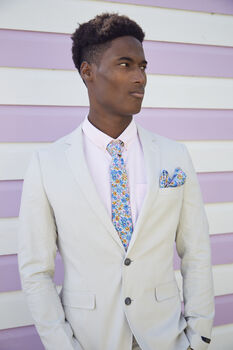 Mens Summer Mix Floral Pocket Square, 2 of 9