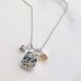 The Trio Dalmatian Jasper Necklace, Sterling Silver, thumbnail 3 of 9