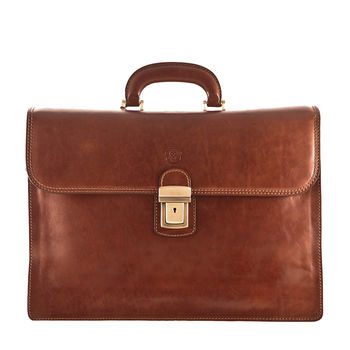 The Classic Italian Leather Briefcase. 'The Paolo2', 3 of 12