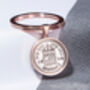 1946 80th Birthday Sixpence Coin Keyring Gift, thumbnail 3 of 6