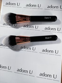 Personalised Engraved Makeup Face Brush 'The Big One', 2 of 5