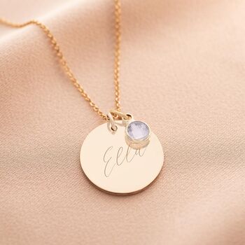 Khloe Personalised Disc Necklace, 2 of 8