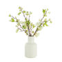 Cream Blossom Spray In Geometric Vase, thumbnail 2 of 6