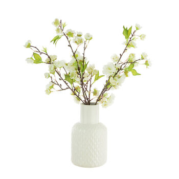 Cream Blossom Spray In Geometric Vase, 2 of 6