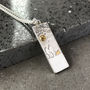 Dog Lovers Necklace With Yellow Sapphire Sunshine, thumbnail 2 of 4
