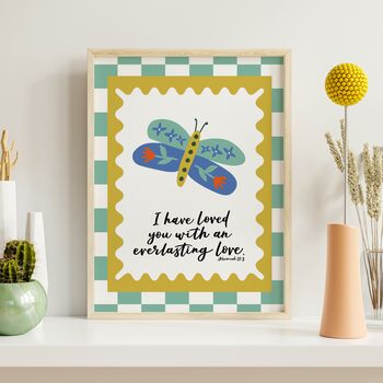 Everlasting Love Butterfly Nursery Print, 3 of 7