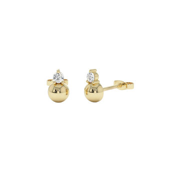 Dome Crystal Stud Earrings, 2 of 5