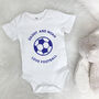 Personalised Football Daddy And Baby Babygrow, thumbnail 2 of 10
