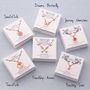 Rose Gold Colour Gift Card Necklace Charm Selection, thumbnail 5 of 11