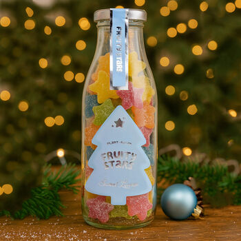 Festive Jar Duo – Fruity Stars And Reindeer Treats Gift Set, 3 of 3