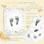 'Spring Baby' Personalised Footprint Keepsake Kit, thumbnail 5 of 6