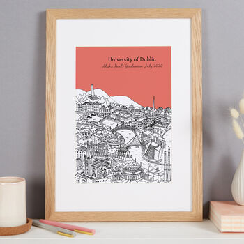 Personalised Dublin Graduation Gift Print, 3 of 9