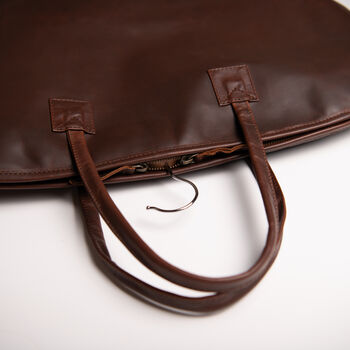 Classic Leather Garment Suit Carrier, 9 of 10