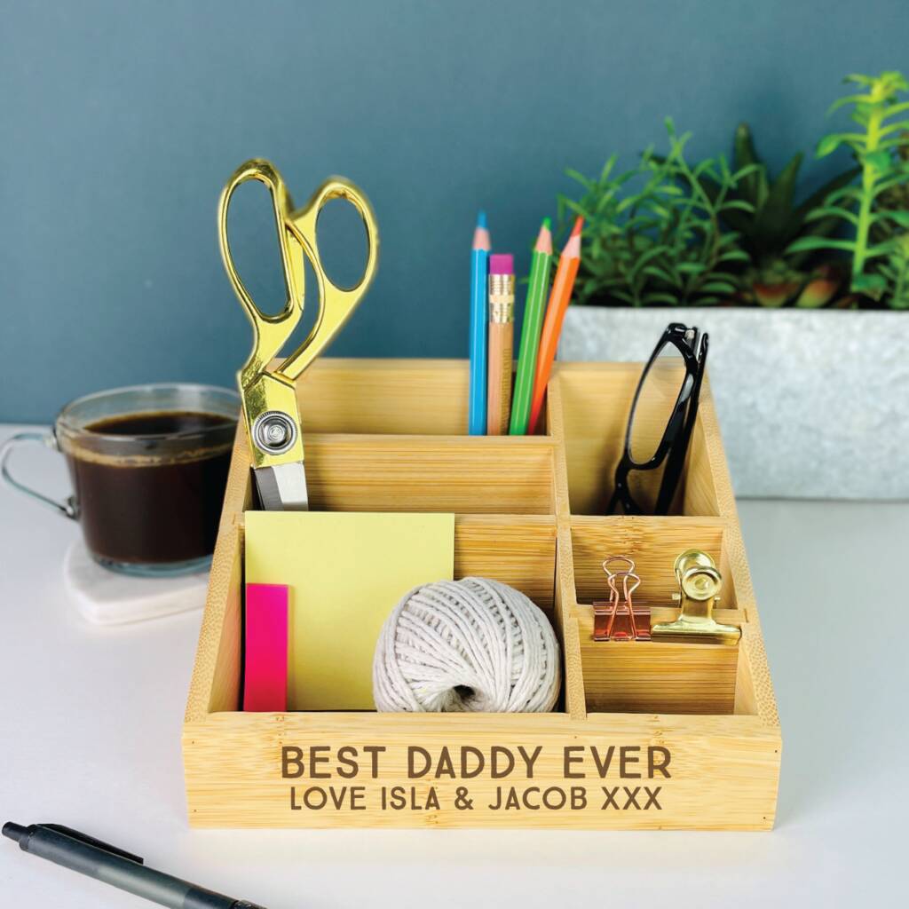 Personalised Best Daddy Ever Desk Tidy, 1 of 2