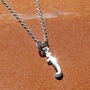 Sterling Silver Initial Letter Necklace, thumbnail 7 of 8