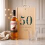 Personalised 50th Birthday Whisky Gift Set With Custom Lid, thumbnail 3 of 11