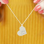 Personalised Couples Names Silver Plated Heart Necklace, thumbnail 1 of 12