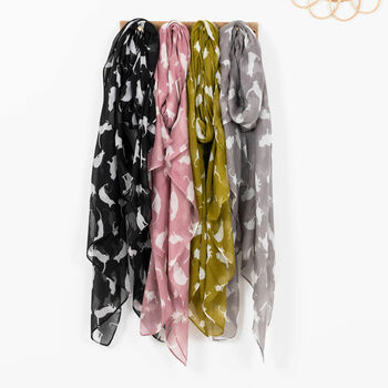 Colourful Cat Print Scarf, 2 of 10