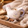 Chicken Gifts Hen Shaped Ceramic Mug, thumbnail 2 of 7