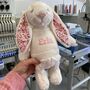 Personalised Blossom Beige Bunny Soft Toy, thumbnail 5 of 8