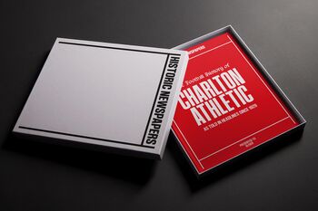 Charlton Athletic Personalised Football Gift Addicks Newspaper History Book, 3 of 12