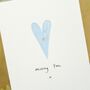 Personalised Hand Painted Heart Sympathy/Love Card, thumbnail 5 of 6