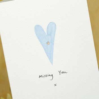 Personalised Hand Painted Heart Sympathy/Love Card, 5 of 6
