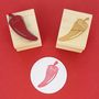 Little Chili Pepper Rubber Stamp, thumbnail 1 of 2