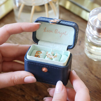 Personalised Mini Travel Ring Box, 9 of 10
