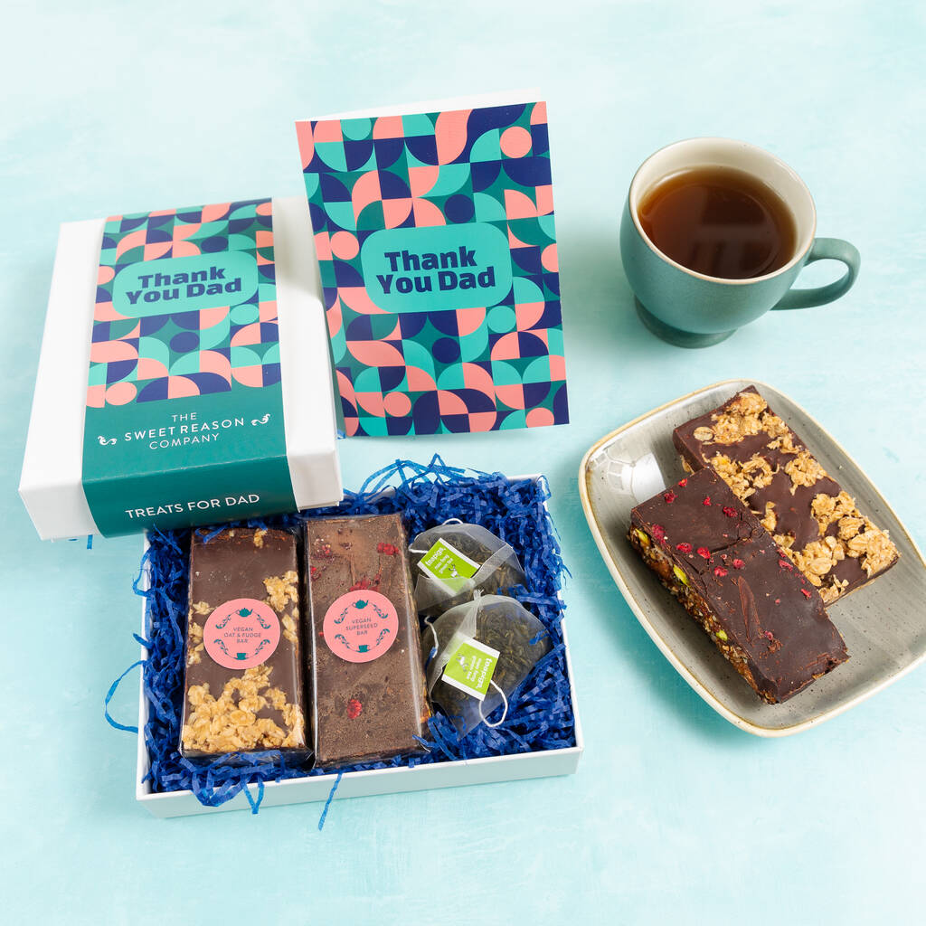 ´Thank You Dad´ Vegan Afternoon Tea For Two Gift Box, 1 of 3