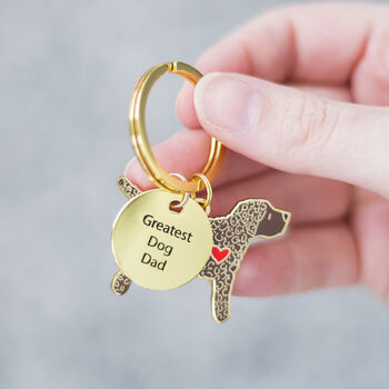Cockapoo Key Ring For Dog Dad, 4 of 6