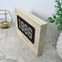 Personalised Year Milestone Giant Wooden Block For Birthday Or Anniversary Gift, thumbnail 9 of 9