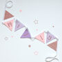 Personalised Lilac And Pink Bunting, thumbnail 1 of 5